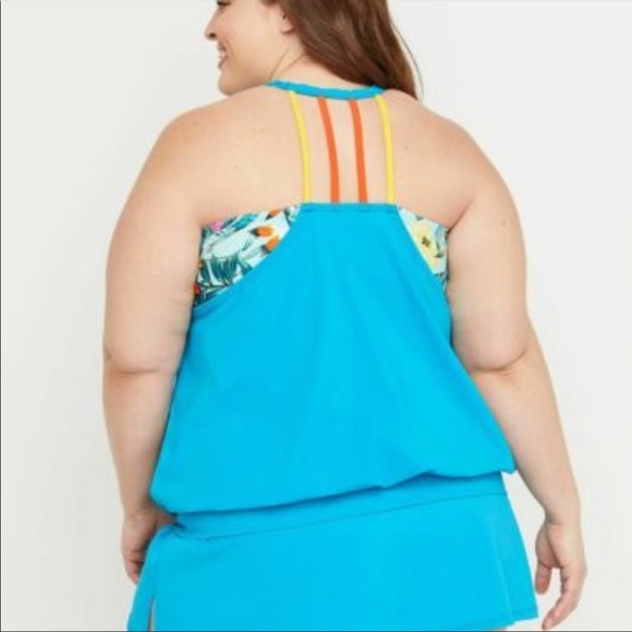 Cacique Tropical Tankini top - Picture 2 of 6